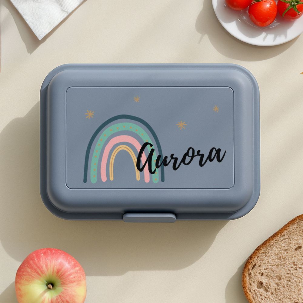 Porta Pranzo Personalizzato per Bambini con Arcobaleno