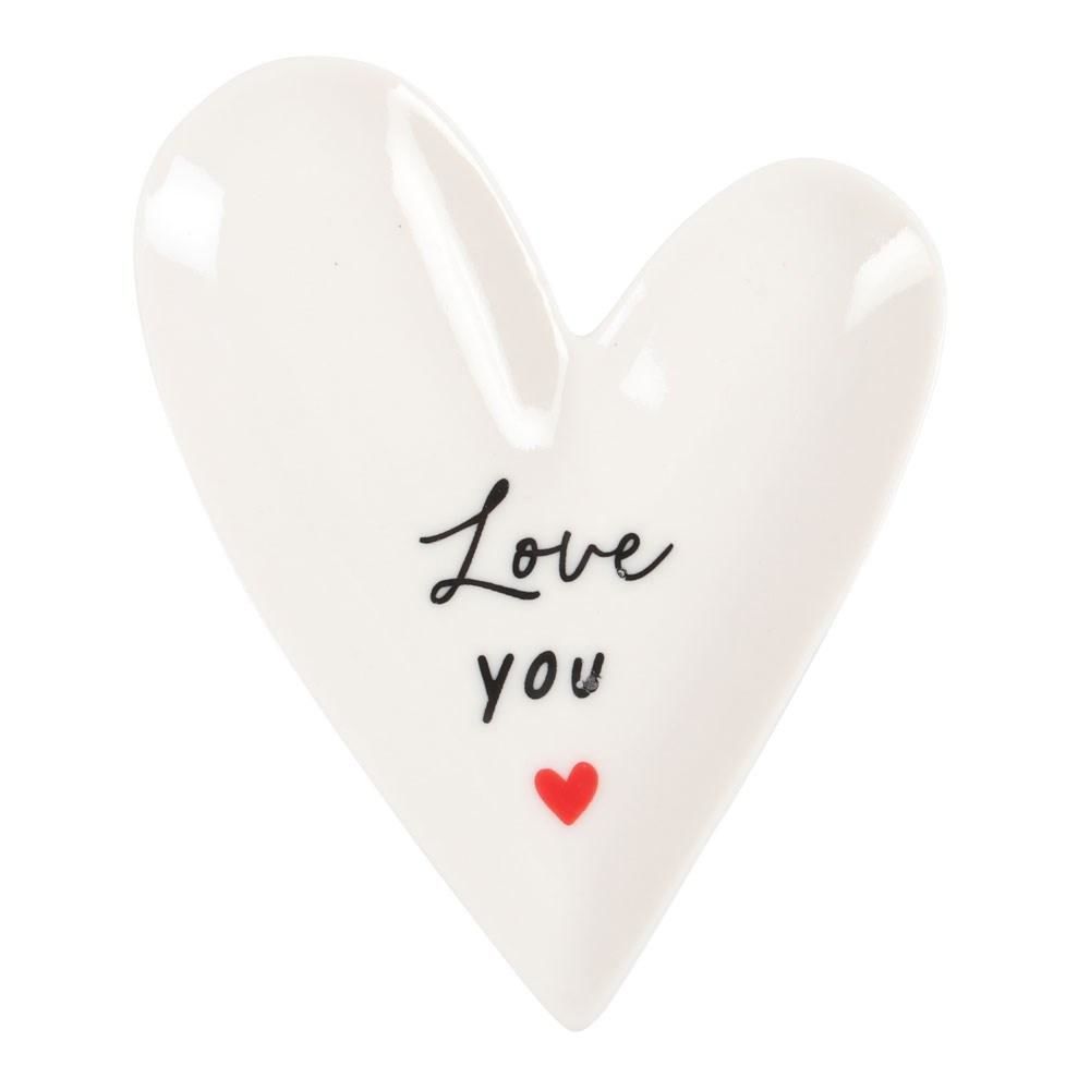 Ciotola a forma di Cuore Love You