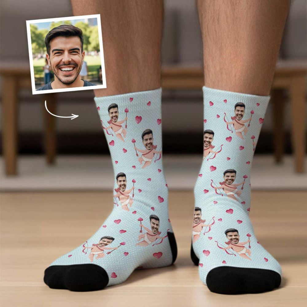 Calzini  Personalizzati Cupido con il tuo viso