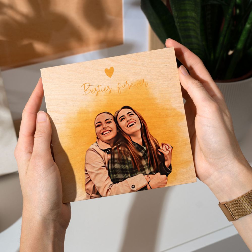 Stampa su Legno Personalizzato in Stile Fumetto