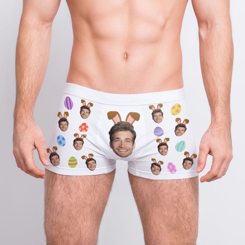 Mutande Personalizzate con Viso e Orecchie da Coniglio