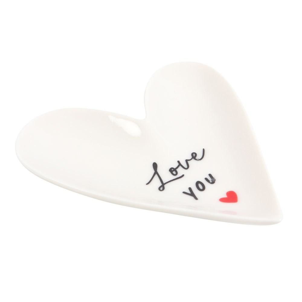 Ciotola a forma di Cuore Love You
