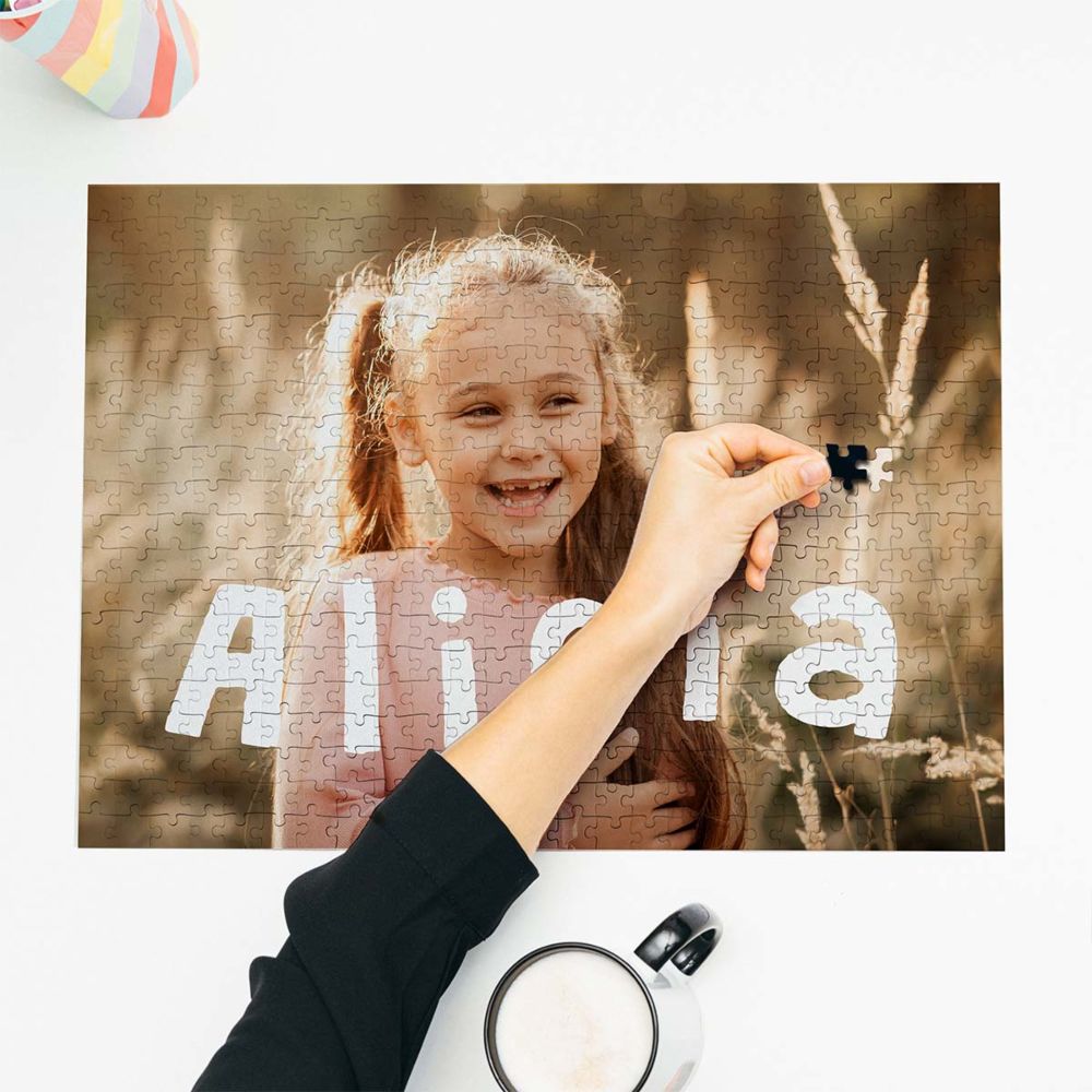 Puzzle con Foto Personalizzato con Testo