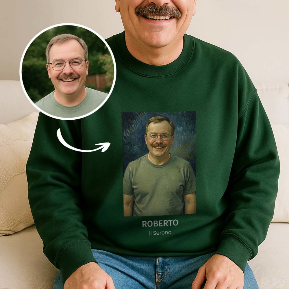 Felpa Personalizzata in stile Dipinto