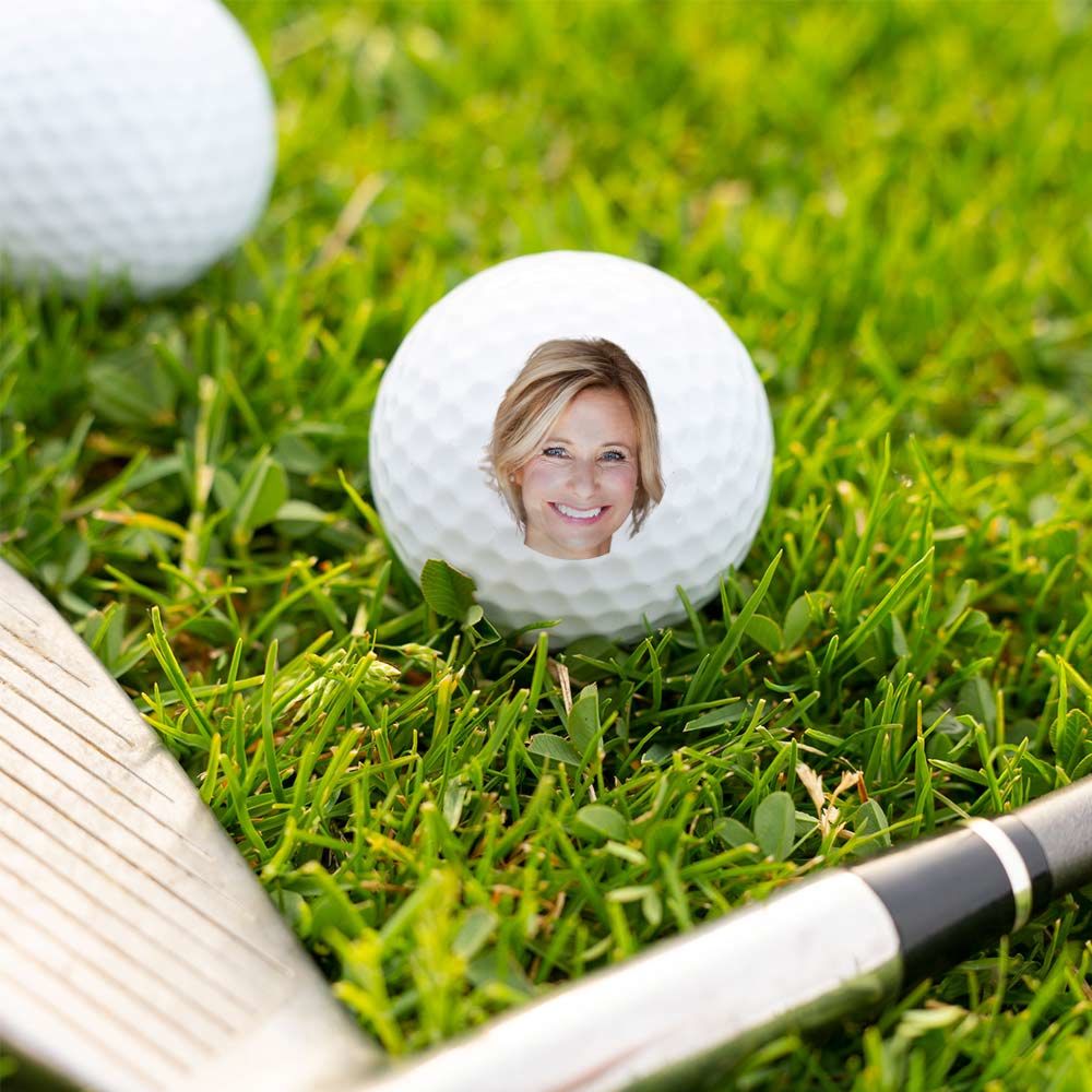 Set di 3 Palline da Golf Personalizzate con Faccia
