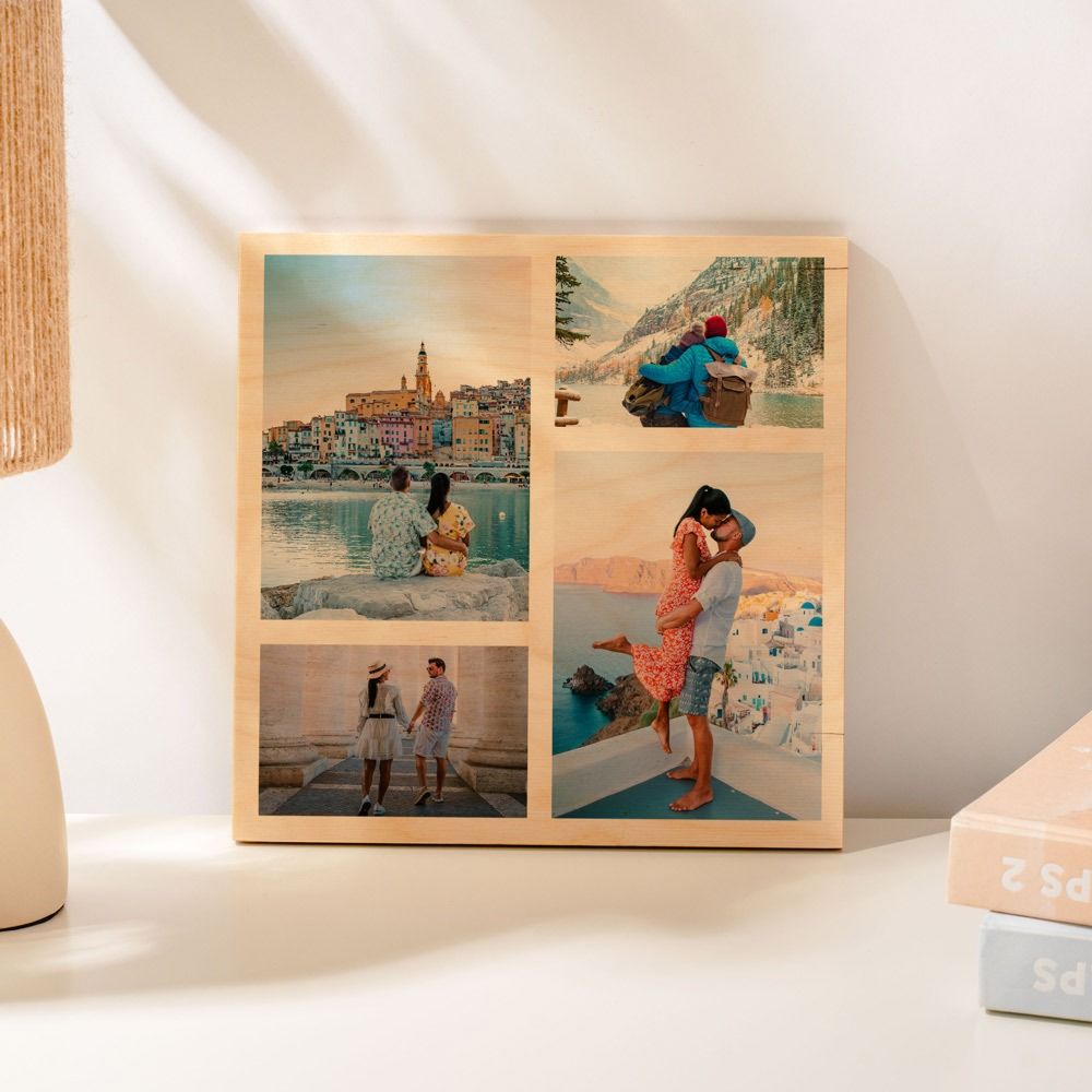 Stampa su Legno con 4 Foto