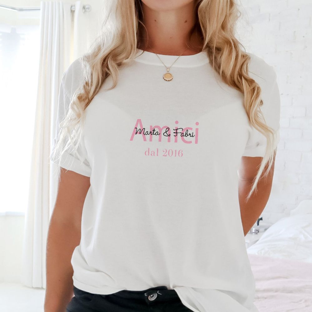 Maglietta Personalizzata con Nomi