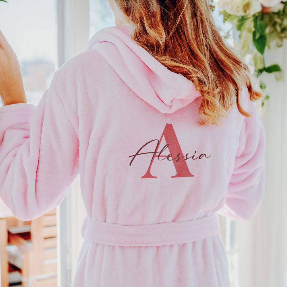 Accappatoio Personalizzato con Monogramma e Nome