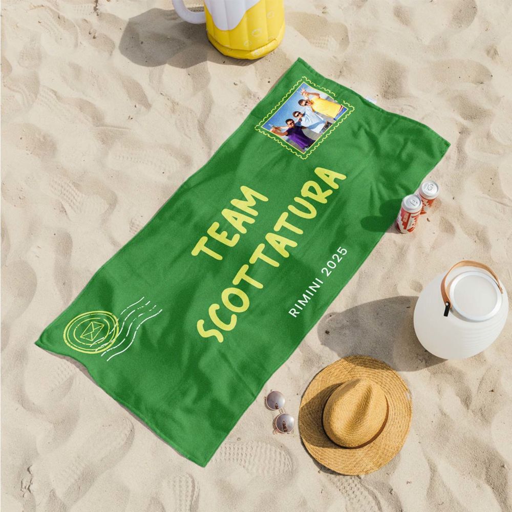 Telo Mare Personalizzato Cartolina