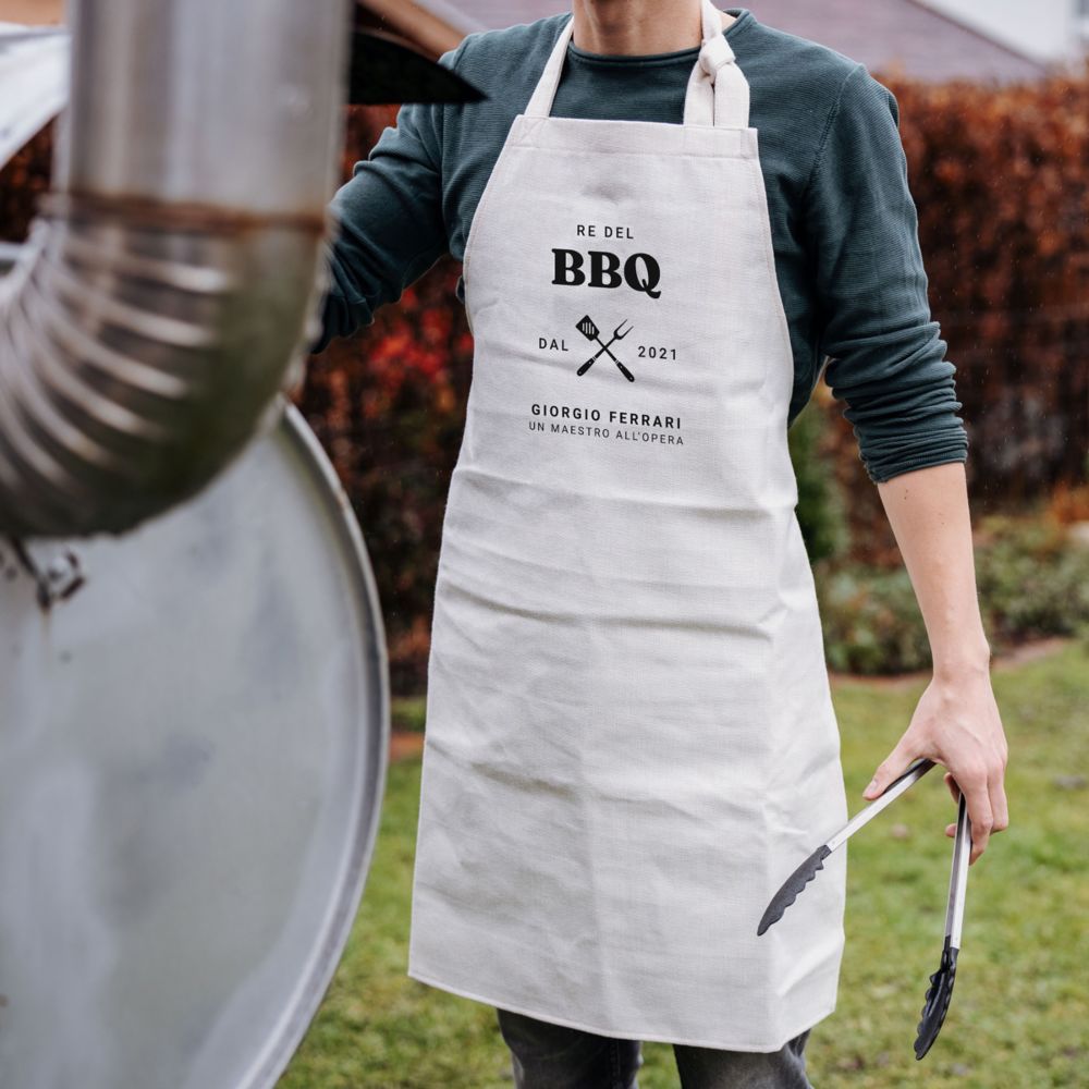 Grembiule da Cucina Personalizzato Re del BBQ