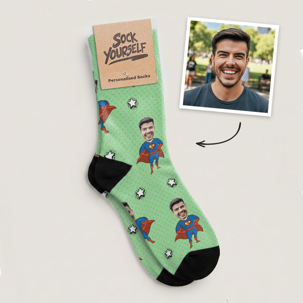 Calzini Personalizzati con Faccia e Supereroi