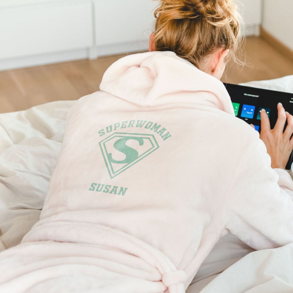 Accappatoio Personalizzato Supereroina