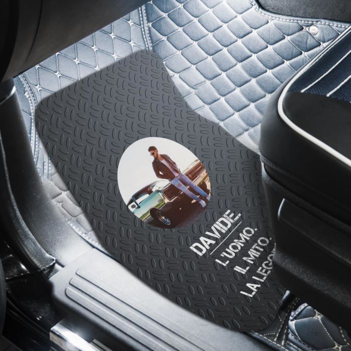 Tappetino per Auto Personalizzato con Foto e Testo Tappetino per Auto Personalizzato con Foto e Testo