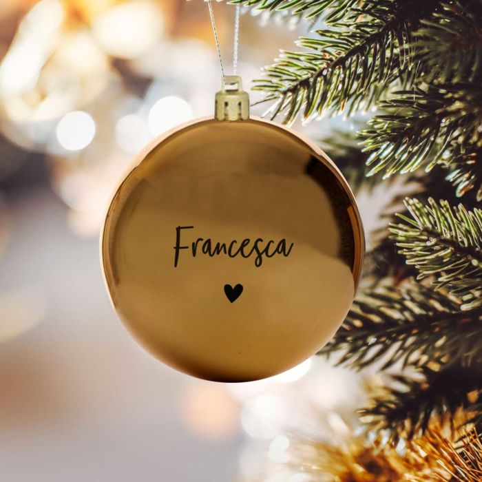 Pallina di Natale Personalizzata con Testo Pallina di Natale Personalizzata con Testo