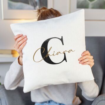 Federa per Cuscino Personalizzata con Monogramma