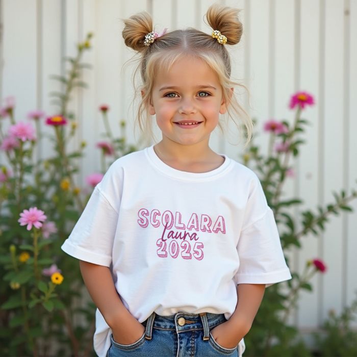 Maglietta per Bambini Personalizzata Scuola