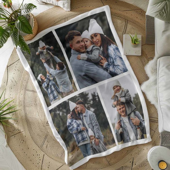 Coperta Personalizzata con Collage di Foto