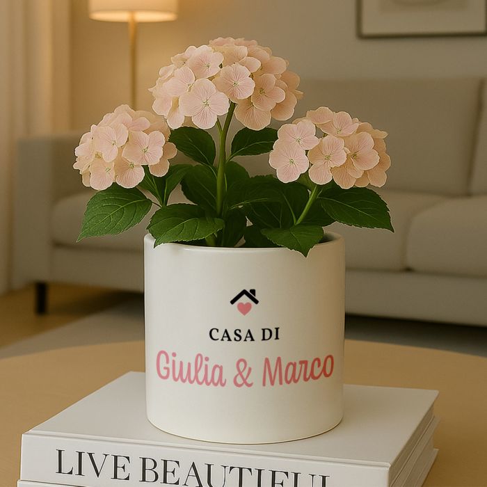 Vaso per Piante Personalizzato con Testo e Simbolo