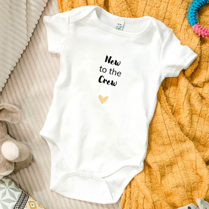 Body Neonato Personalizzato con Frase e Cuore