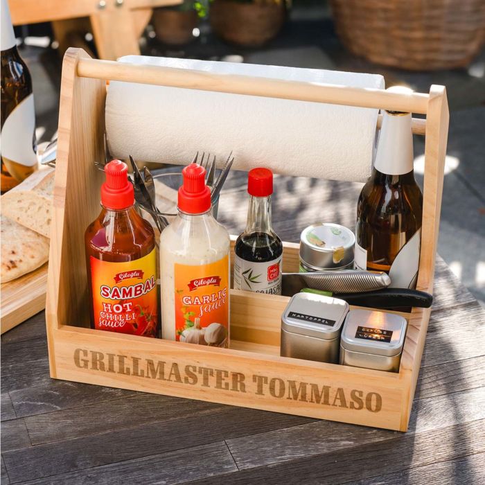 Contenitore per Barbecue Personalizzabile con Testo