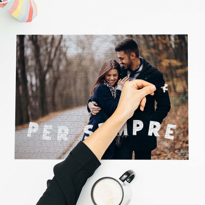 Puzzle con Foto Personalizzato con Testo