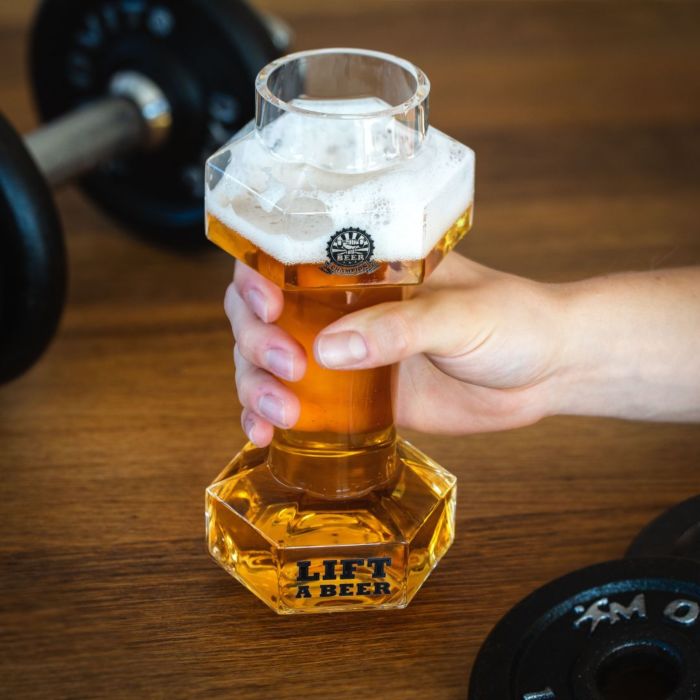 Boccale da Birra in Stile Pesi Palestra 