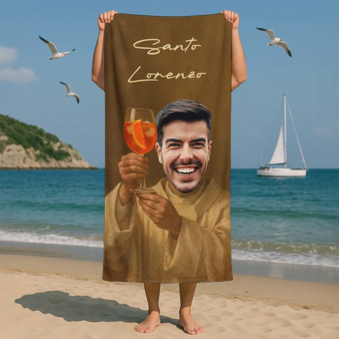 Telo Mare Personalizzato Aperol con Viso