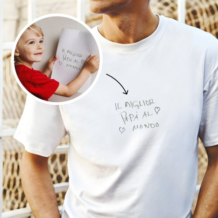 Maglietta Personalizzata con Disegno dei Bambini davanti