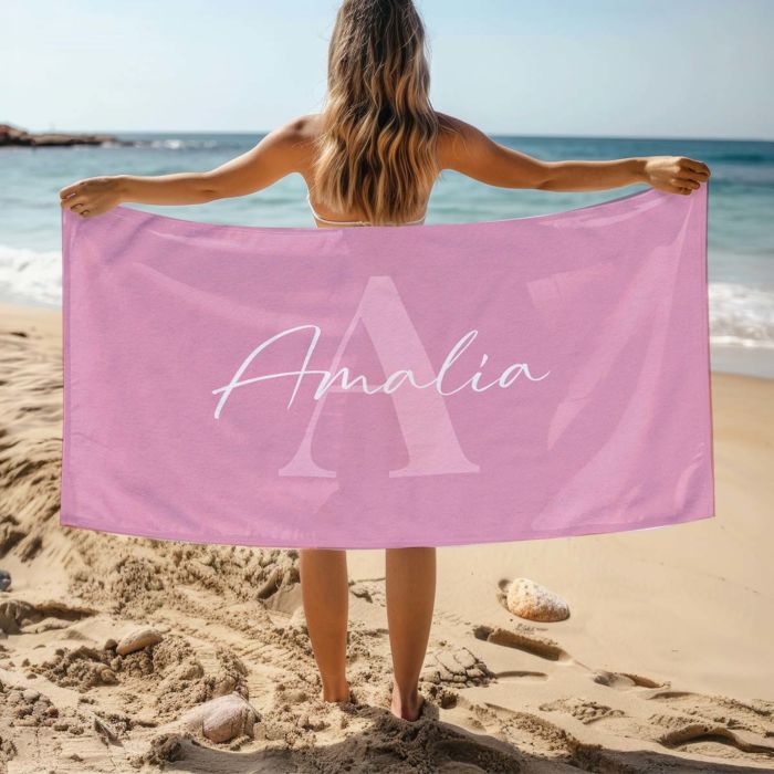Asciugamano personalizzabile con monogramma