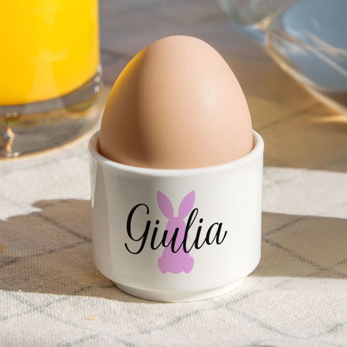 Portauova Personalizzati con Simbolo e Nome Set da 2