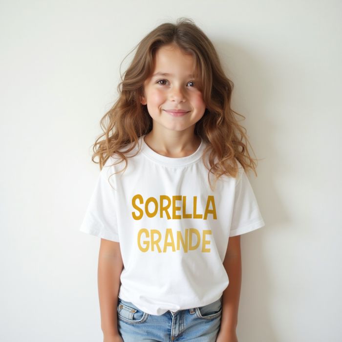 Maglietta Personalizzata per Bambini con Frase
