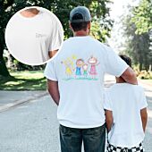 Maglietta Personalizzata con Disegno dei Bambini fronte e retro